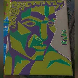 Roman statue pop art